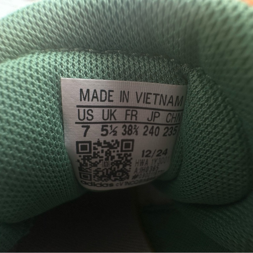 Adidas VL Court Bold Sneaker Pink and Green size 7 - Picture 10 of 10